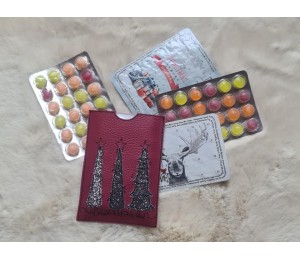 Türchen Stickserie ITH - Schokolinsen Adventskalender to go Hüllen Vol. 2